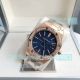 Replica Audemars Piguet Royal Oak 15400 Citizen 8215 blue face rose gold case (2)_th.jpg